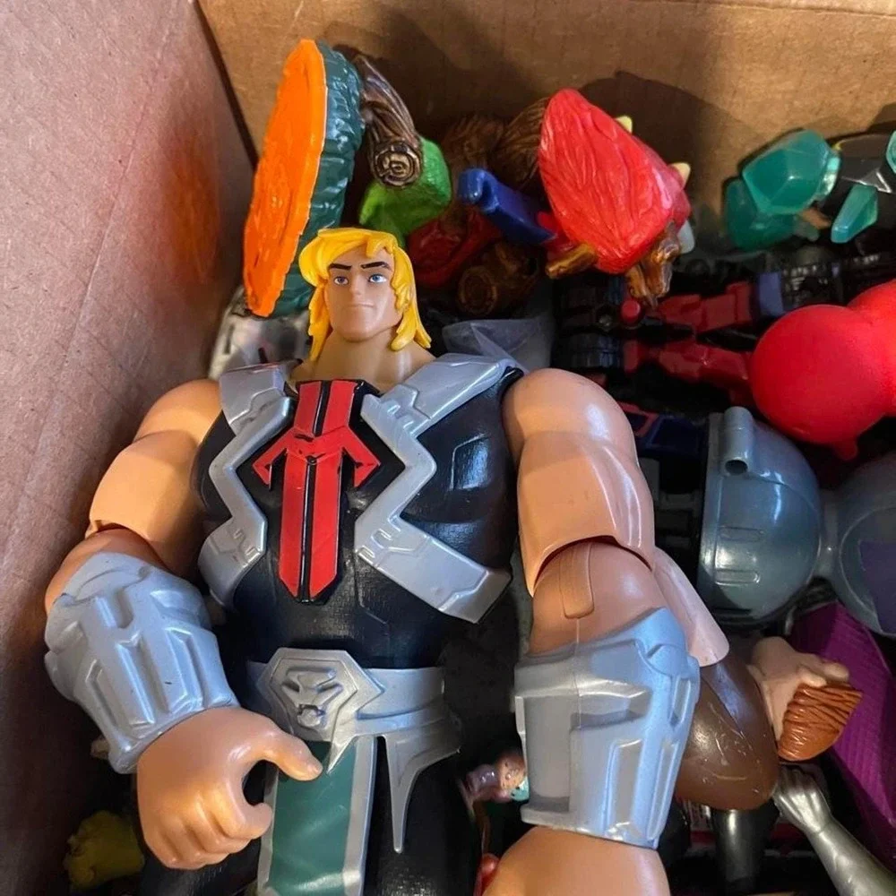 Box lot of vintage and modern toys